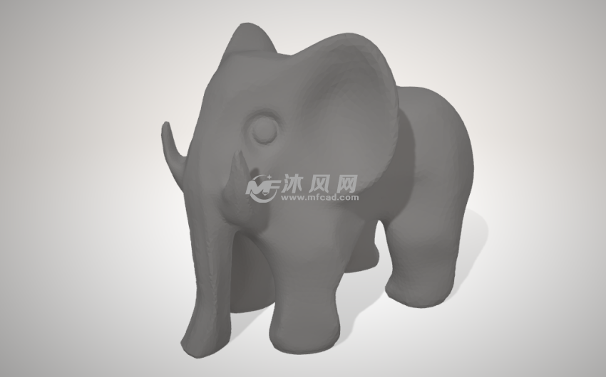 小象stl模型侧面