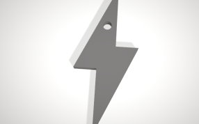 闪电钥匙扣正面