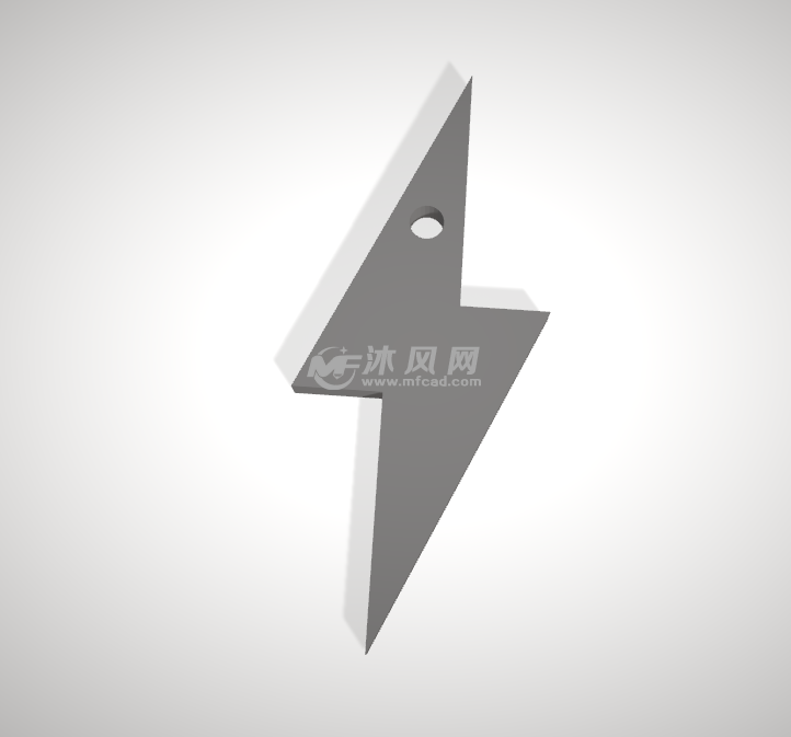 闪电钥匙扣正面