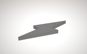 闪电钥匙扣侧面