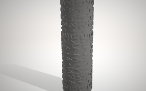 文本油漆辊模型