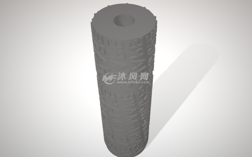 文本油漆辊顶部