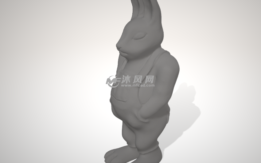 揣兜的兔子模型