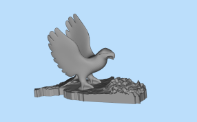 巨型老鹰模型侧面