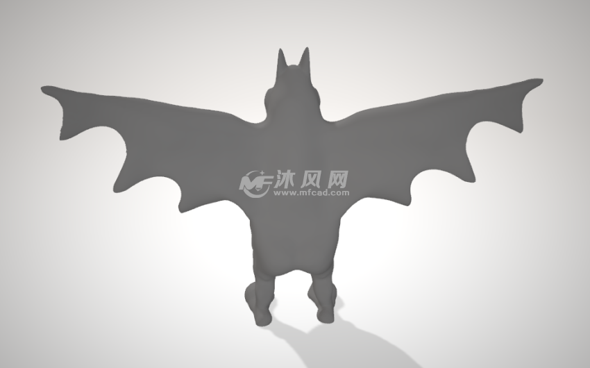 胖蝙蝠模型背面