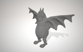 胖蝙蝠模型侧边