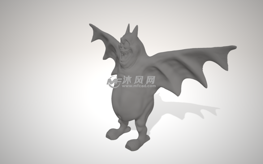胖蝙蝠模型侧边