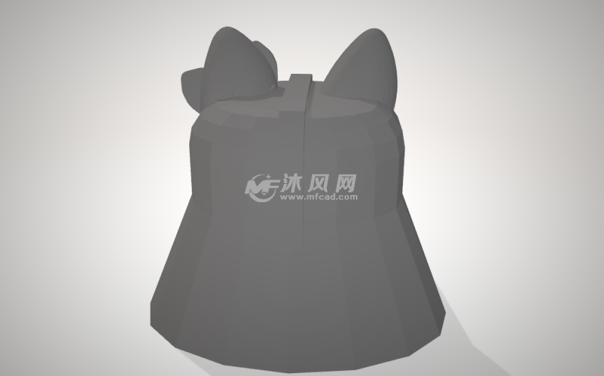 白兵猫模型背面