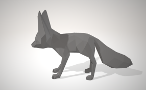 小狐狸模型侧面