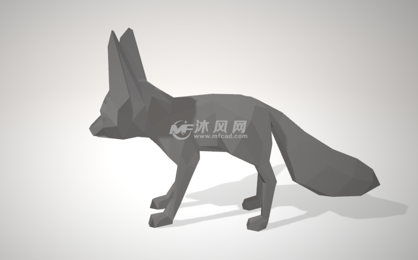 小狐狸模型侧面