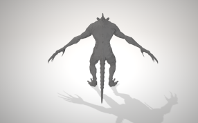 死亡之爪模型背面