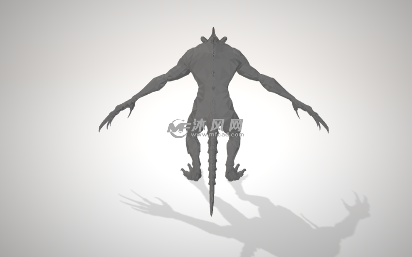 死亡之爪模型背面