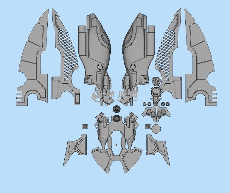 歼击机零件图