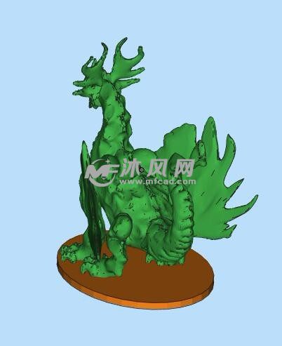 3D打印龙模型