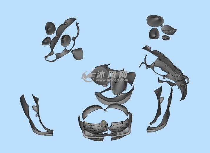 瑞克头套分解图