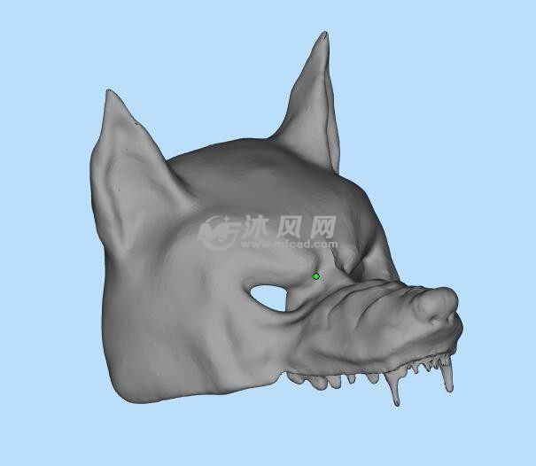 狼头盔三维模型