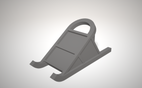 Q版雪橇模型侧面