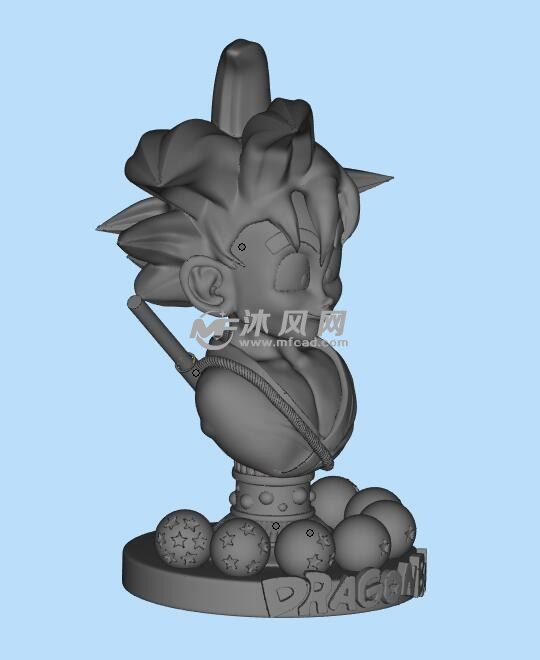 七龙珠悟空三维模型