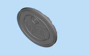 加勒比海盗硬币侧面