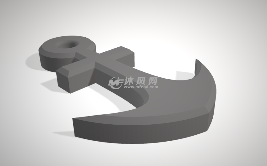 船锚项链模型