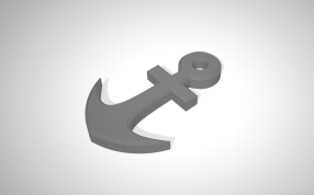 船锚项链模型轴测图