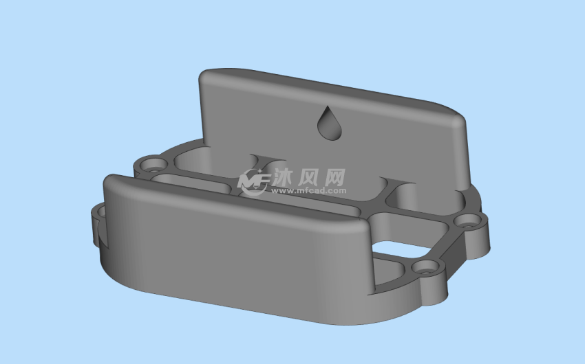 等离子电视架轴测图