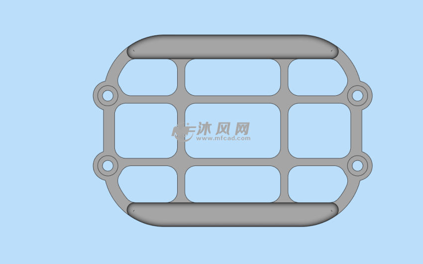 等离子电视架俯视图