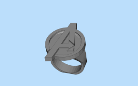 复仇者的戒指顶部图案