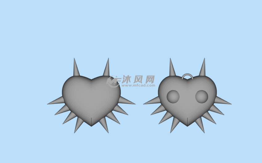 带刺的项链俯视图