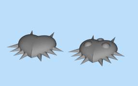 带刺的项链正面