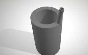 带吸管的杯子模型