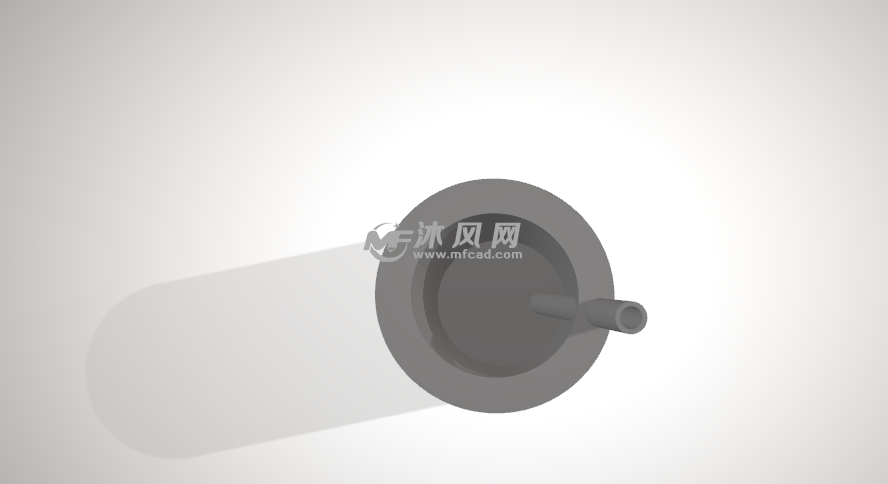 带吸管的杯子俯视图