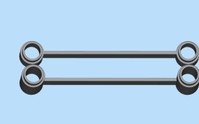 大理石柱接头俯视图