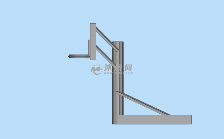 篮球框模型正面