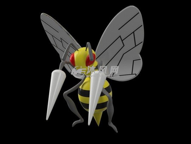 大针蜂三维模型