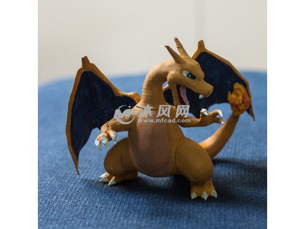 3D打印喷火龙模型