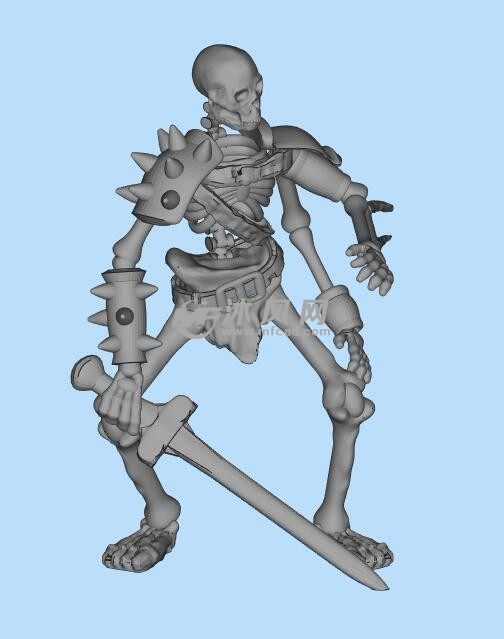 骷髅战士三维设计