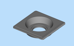 锥形透镜板模型