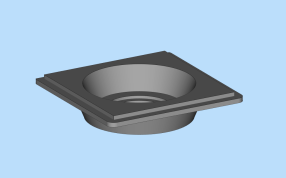 锥形透镜板轴测图
