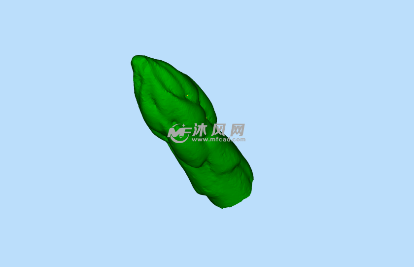 芦笋头绿色渲染