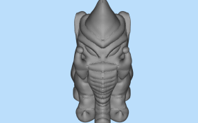 长鼻子大象正面