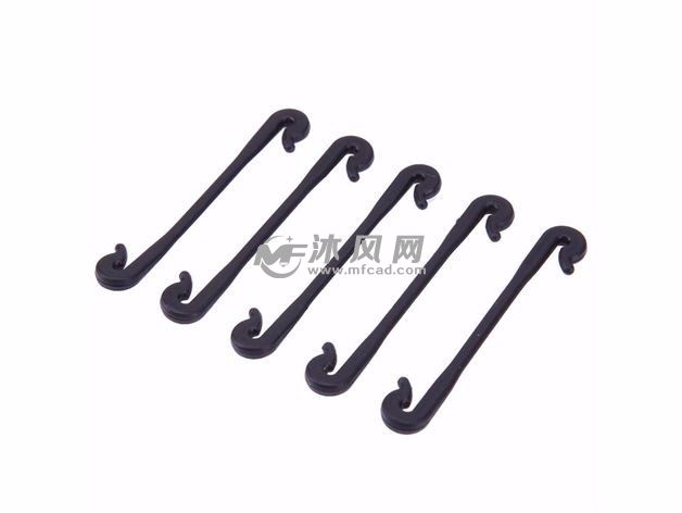 卡扣未弯曲视图