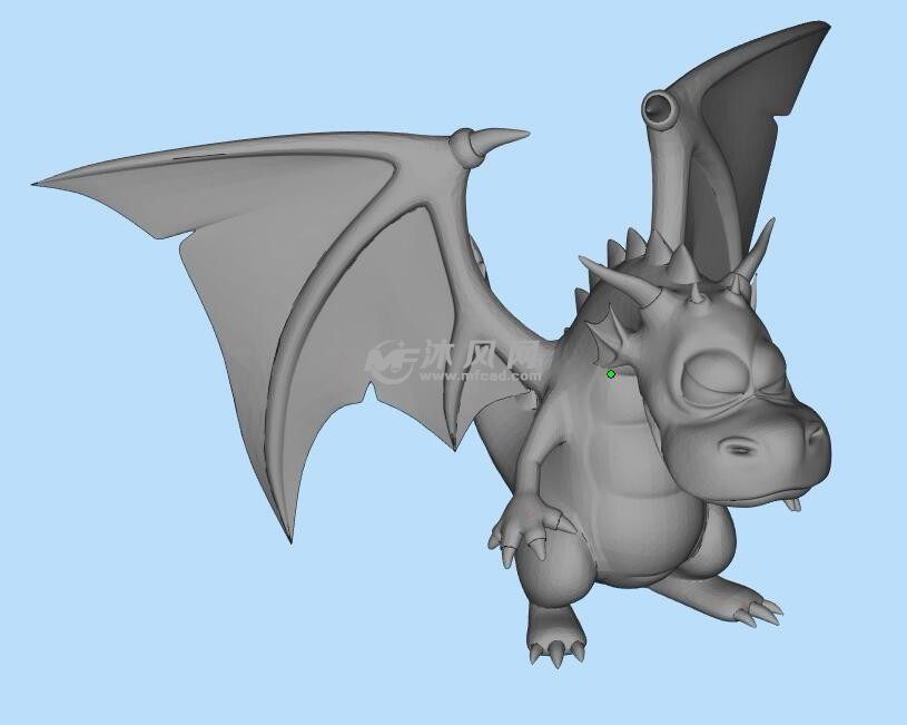 卡通龙三维模型