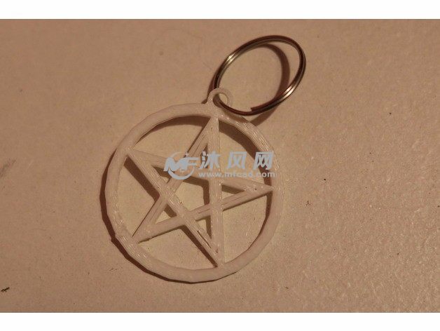 五角星钥匙链成品图