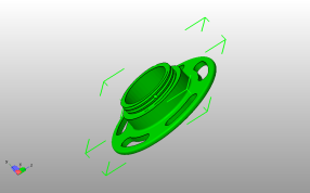 外螺纹结构正面模型图