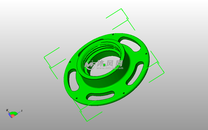 内螺纹结构背面模型图