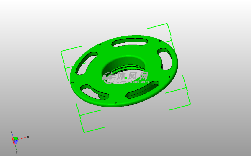 内螺纹结构背面模型图