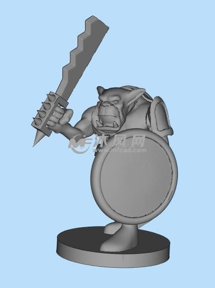 3d打印兽人武士