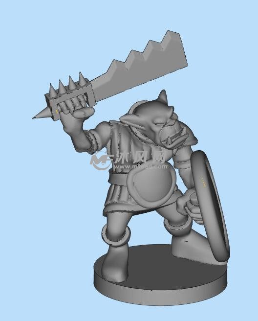 刀盾兵三维模型