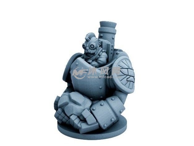 矮人工匠三维模型